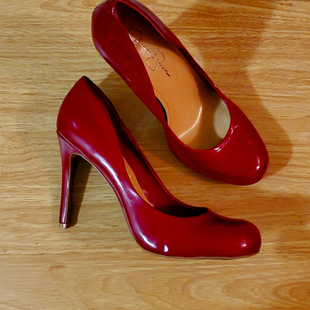 Red Jessica Simpson Pumps